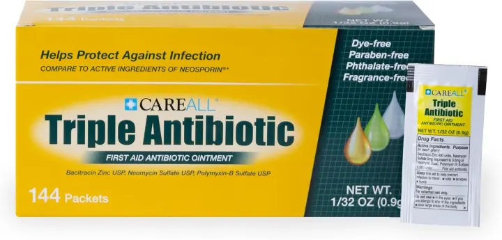 CareAll Triple Antibiotic Ointment — 144 Single-Use 0.9 g Packets