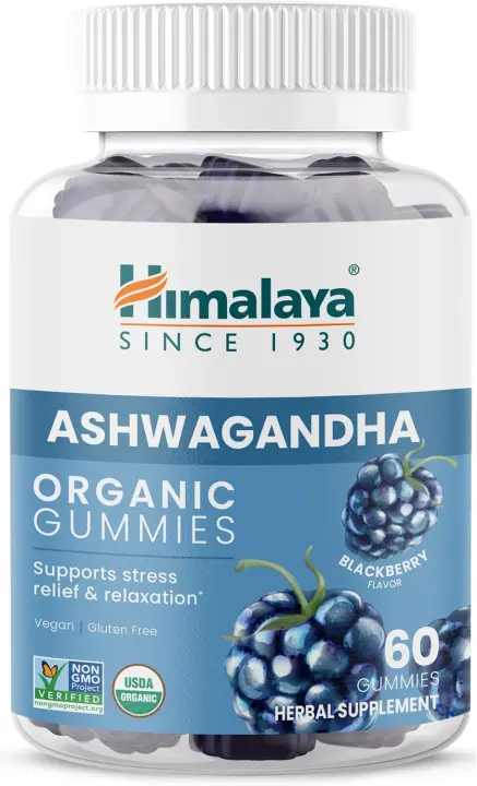 KSM-66 Organic Ashwagandha Blackberry Gummies — 60 Count